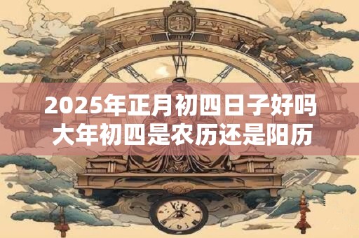 2025年正月初四日子好吗 大年初四是农历还是阳历