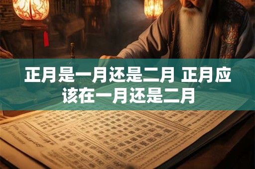 正月是一月还是二月 正月应该在一月还是二月