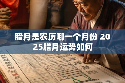 腊月是农历哪一个月份 2025腊月运势如何