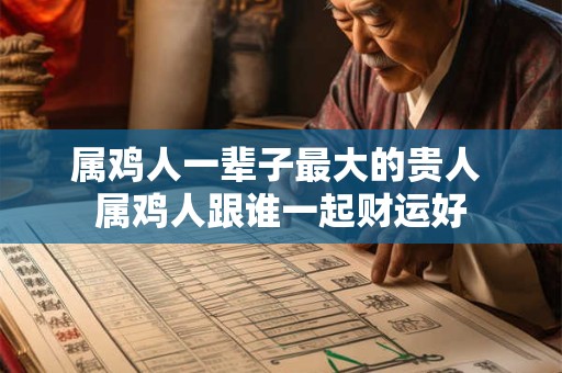 属鸡人一辈子最大的贵人 属鸡人跟谁一起财运好