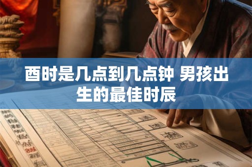 酉时是几点到几点钟 男孩出生的最佳时辰