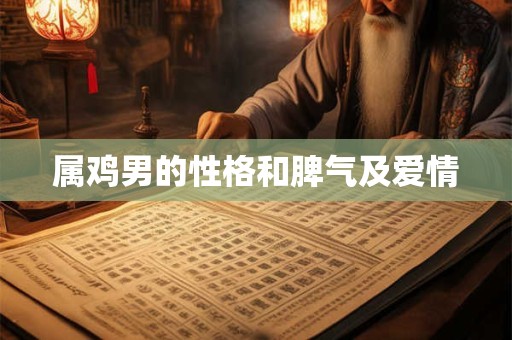 属鸡男的性格和脾气及爱情
