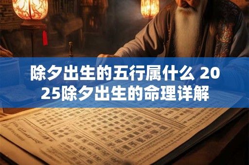 除夕出生的五行属什么 2025除夕出生的命理详解