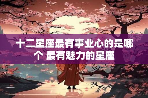 十二星座最有事业心的是哪个 最有魅力的星座