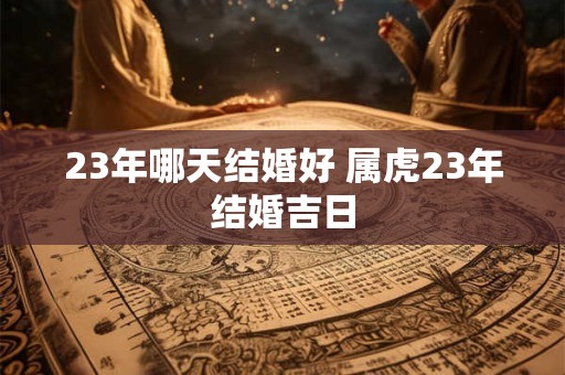 23年哪天结婚好 属虎23年结婚吉日