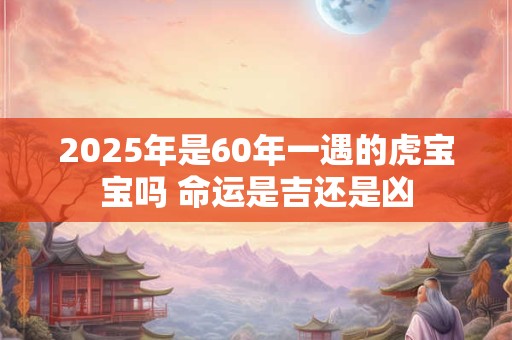 2025年是60年一遇的虎宝宝吗 命运是吉还是凶 2025年是60年一遇的虎宝宝吗 命运是吉还是凶