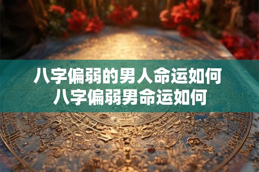八字偏弱的男人命运如何 八字偏弱男命运如何