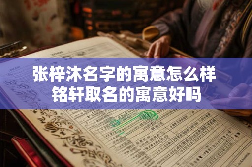 张梓沐名字的寓意怎么样 铭轩取名的寓意好吗