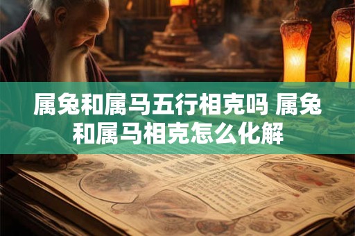 属兔和属马五行相克吗 属兔和属马相克怎么化解