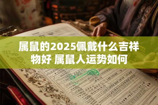 属鼠的2025佩戴什么吉祥物好 属鼠人运势如何