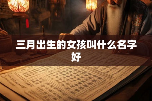 三月出生的女孩叫什么名字好