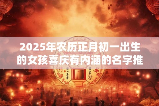 2025年农历正月初一出生的女孩喜庆有内涵的名字推荐