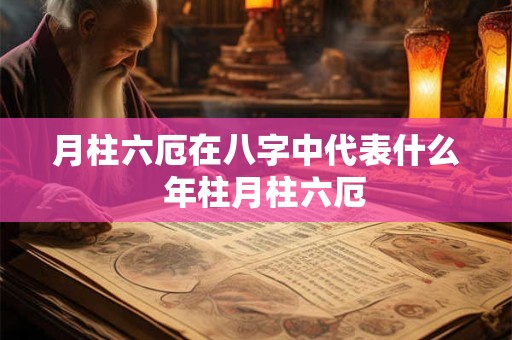 月柱六厄在八字中代表什么  年柱月柱六厄