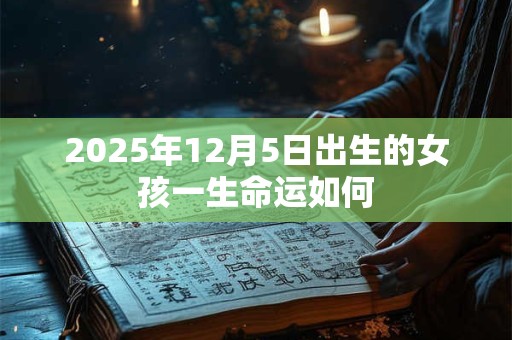2025年12月5日出生的女孩一生命运如何