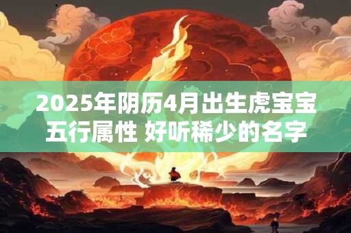 2025年阴历4月出生虎宝宝五行属性 好听稀少的名字