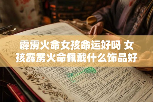 霹雳火命女孩命运好吗 女孩霹雳火命佩戴什么饰品好
