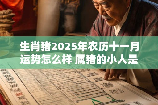 生肖猪2025年农历十一月运势怎么样 属猪的小人是谁
