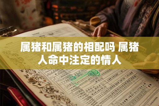 属猪和属猪的相配吗 属猪人命中注定的情人