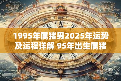 1995年属猪男2025年运势及运程详解 95年出生属猪人2025全年每月运势男性
