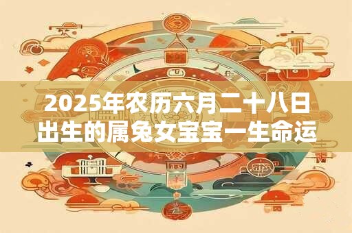 2025年农历六月二十八日出生的属兔女宝宝一生命运好吗
