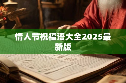 情人节祝福语大全2025最新版