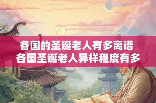 各国的圣诞老人有多离谱 各国圣诞老人异样程度有多高