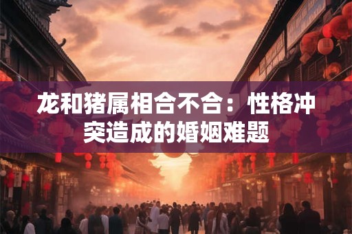 龙和猪属相合不合：性格冲突造成的婚姻难题
