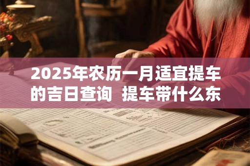 2025年农历一月适宜提车的吉日查询  提车带什么东西吉利