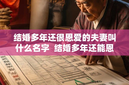 结婚多年还很恩爱的夫妻叫什么名字  结婚多年还能恩爱如初吗