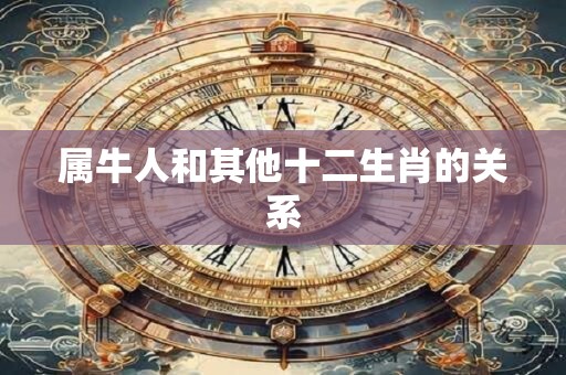 详细阅读:属牛人和其他十二生肖的关系 属牛人和其他十二生肖的关系