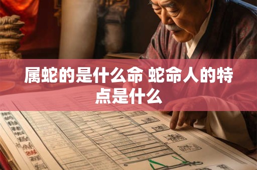 属蛇的是什么命 蛇命人的特点是什么