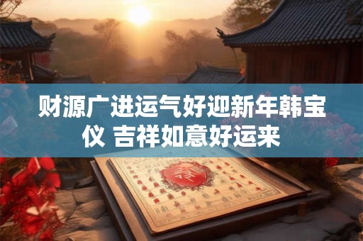 财源广进运气好迎新年韩宝仪 吉祥如意好运来