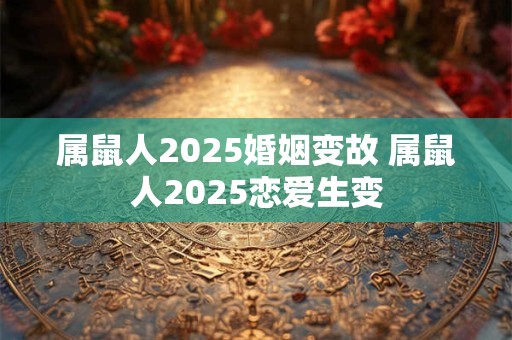 属鼠人2025婚姻变故 属鼠人2025恋爱生变