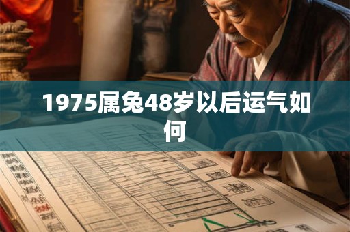 1975属兔48岁以后运气如何
