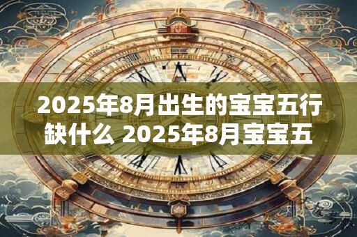 2025年8月出生的宝宝五行缺什么 2025年8月宝宝五行缺失何方面