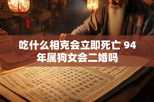 吃什么相克会立即死亡 94年属狗女会二婚吗