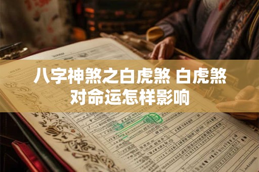 八字神煞之白虎煞 白虎煞对命运怎样影响