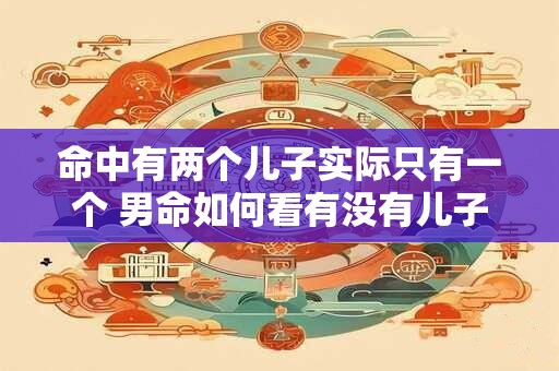 命中有两个儿子实际只有一个 男命如何看有没有儿子 命中有两个儿子实际只有一个 男命如何看有没有儿子