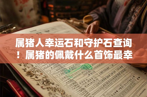 属猪人幸运石和守护石查询！属猪的佩戴什么首饰最幸运