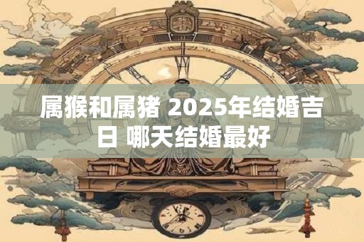 属猴和属猪 2025年结婚吉日 哪天结婚最好