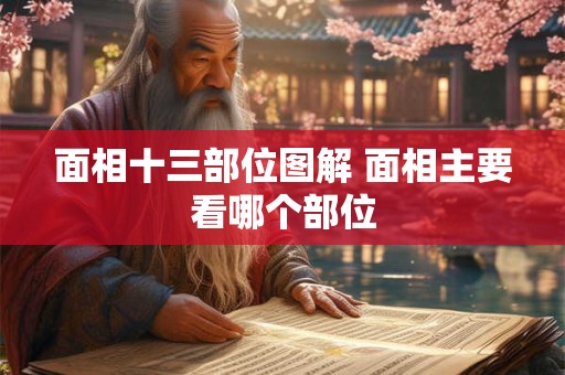 面相十三部位图解 面相主要看哪个部位