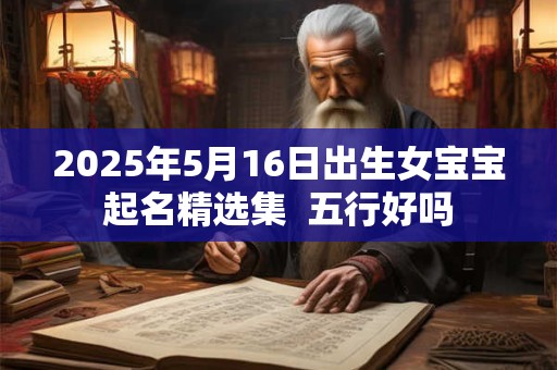 2025年5月16日出生女宝宝起名精选集  五行好吗