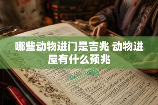 哪些动物进门是吉兆 动物进屋有什么预兆