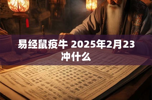 易经鼠疫牛 2026年2月23冲什么