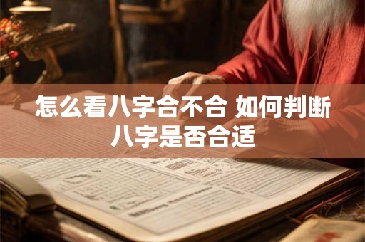 怎么看八字合不合 如何判断八字是否合适