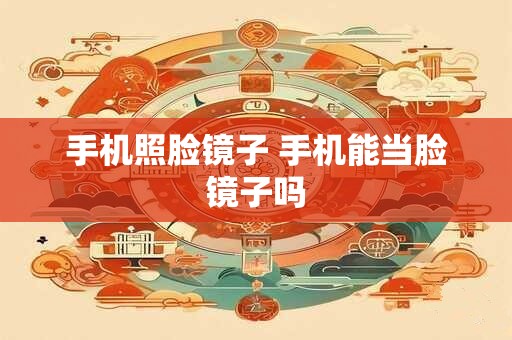 手机照脸镜子 手机能当脸镜子吗