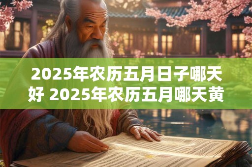 2025年农历五月日子哪天好 2025年农历五月哪天黄道吉日