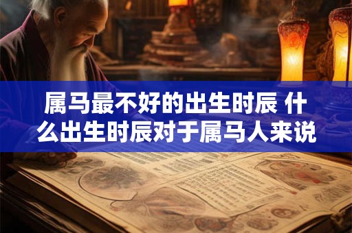 属马最不好的出生时辰 什么出生时辰对于属马人来说最不好15字