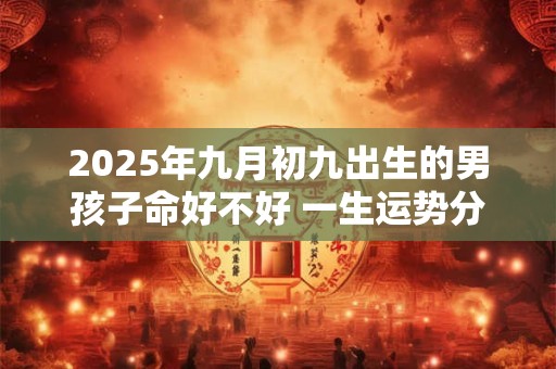 2025年九月初九出生的男孩子命好不好 一生运势分析
