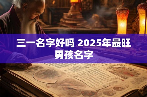 三一名字好吗 2025年最旺男孩名字
